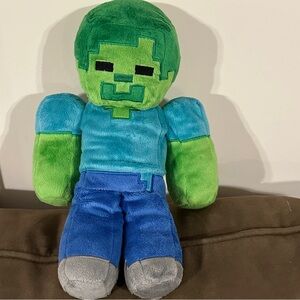 Minecraft Zombie Steve Plush Stuffed Animal Toy Mojang Jinx Plushie Gamer Gift